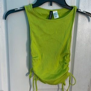 Scrunch side tank top